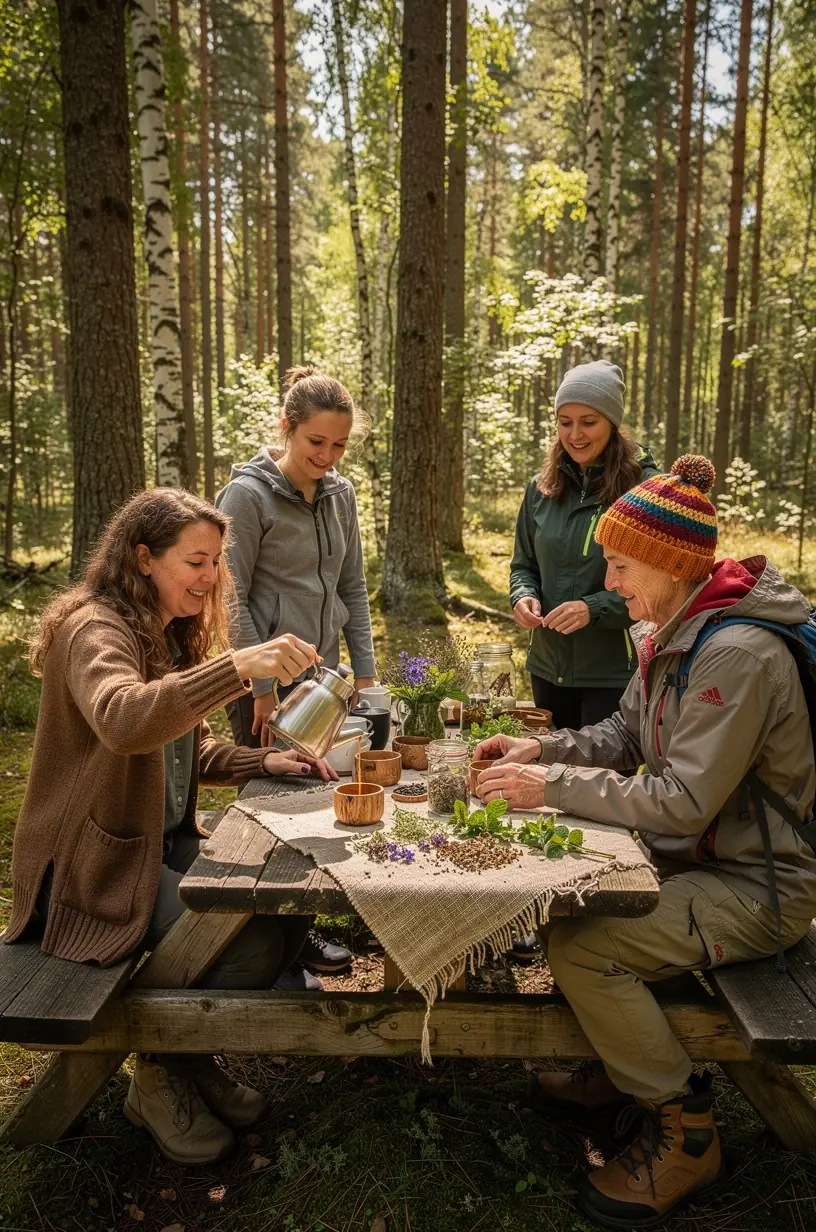 Kalendorius su pažymėta arbatos pauze, skatinantis reguliariai skirti laiko atsipalaidavimui ir savęs priežiūrai.